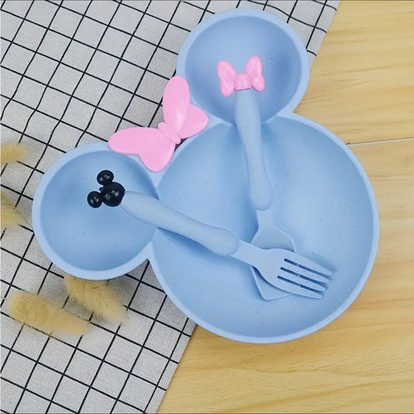New Minnie Mouse 3pc Feeding Set - Picture 3 of 10
